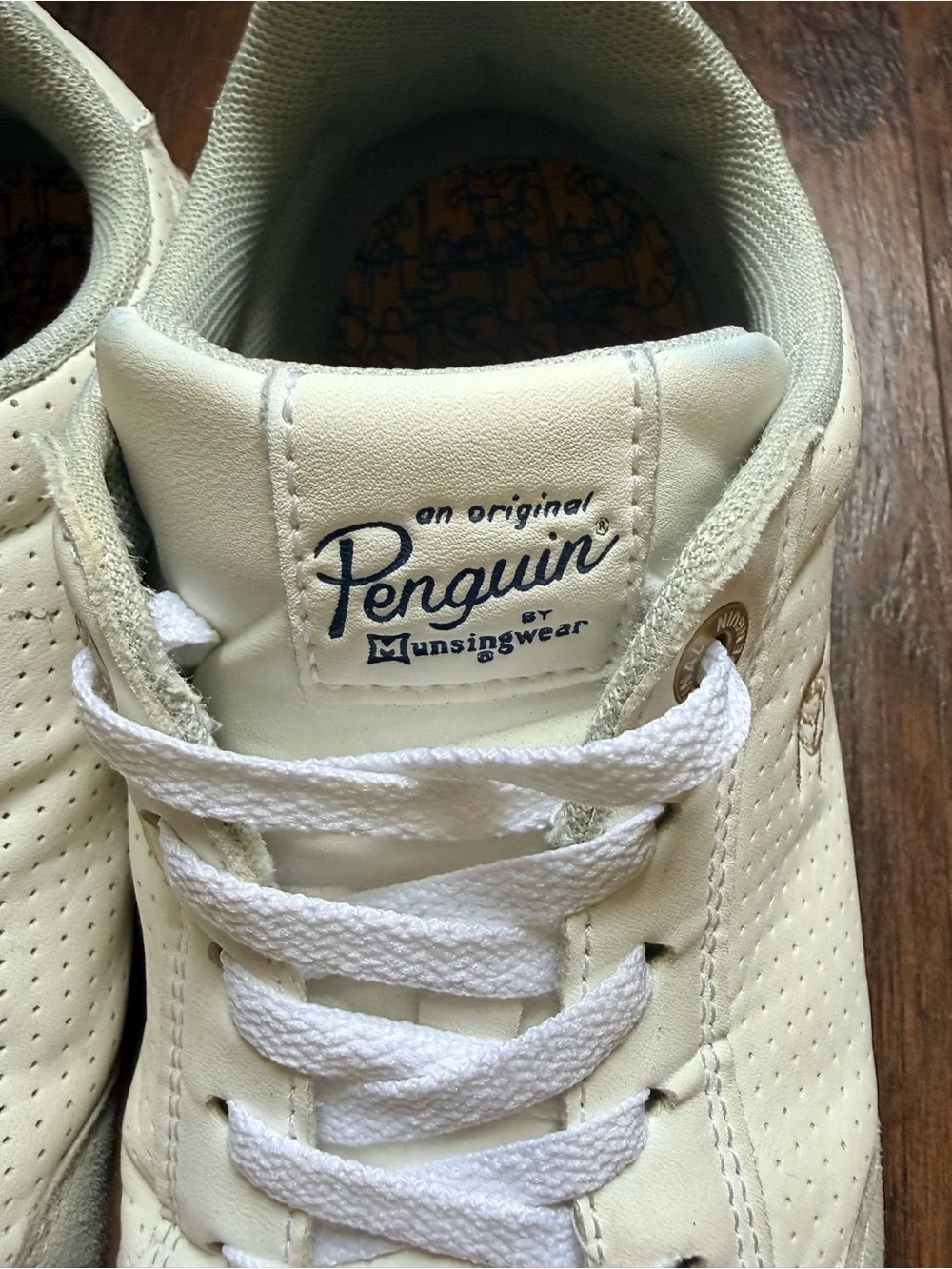 Original Penguin Men's Cream Low-Top Sneakers
